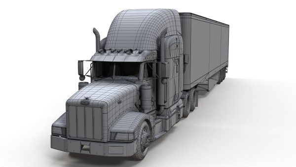 Peterbilt 377 refrigerated trailer