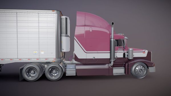 Peterbilt 377 refrigerated trailer