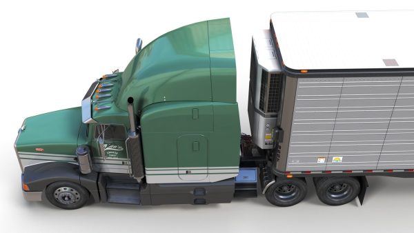 Peterbilt 377 refrigerated trailer