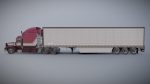 Peterbilt 377 refrigerated trailer