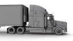 Peterbilt 377 refrigerated trailer