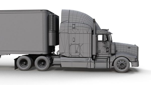 Peterbilt 377 refrigerated trailer