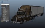 Peterbilt 377 refrigerated trailer