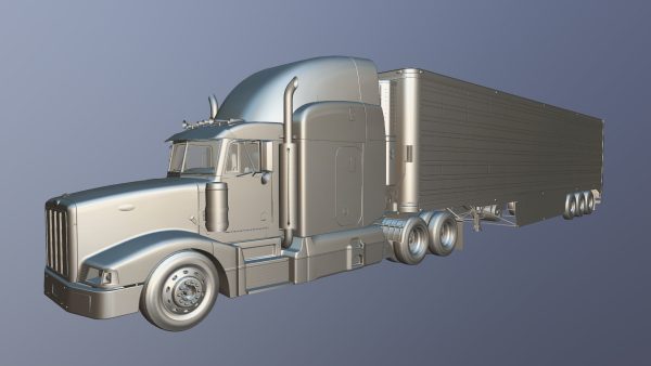 Peterbilt 377 refrigerated trailer