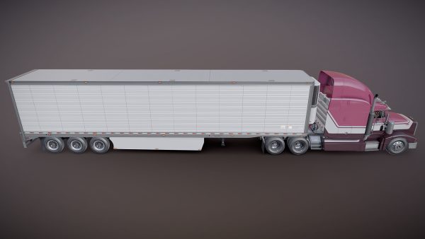 Peterbilt 377 refrigerated trailer