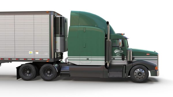 Peterbilt 377 refrigerated trailer