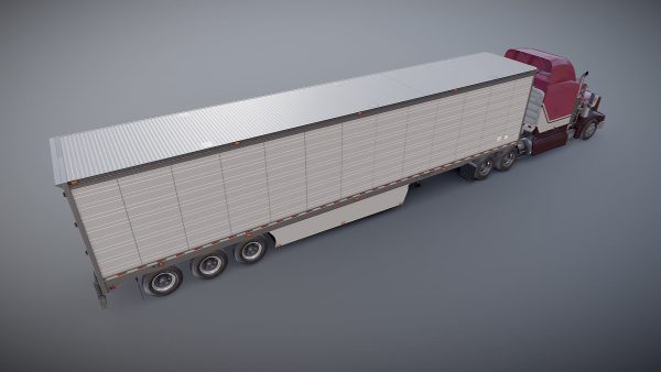 Peterbilt 377 refrigerated trailer