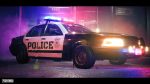 Police Car - Drivable UE4 UE5