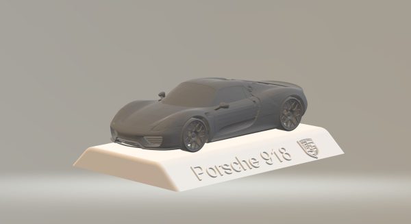 PORSCHE 918 CAR 3D PRINTING STL FILE