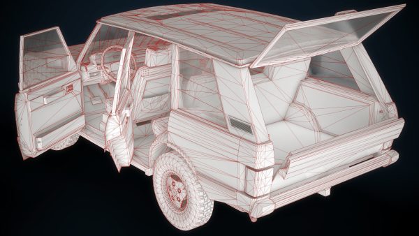 set of rangerover  car  with interior  in 9 color variants az9