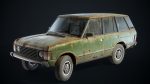 set of rangerover  car  with interior  in 9 color variants az9