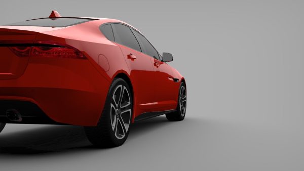 Sports Sedan Game-Ready Model Low-poly 3D model