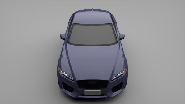 Sports Sedan Game-Ready Model Low-poly 3D model