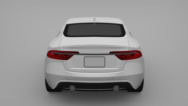 Sports Sedan Game-Ready Model Low-poly 3D model