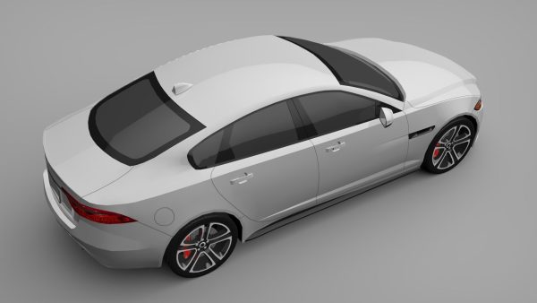 Sports Sedan Game-Ready Model Low-poly 3D model