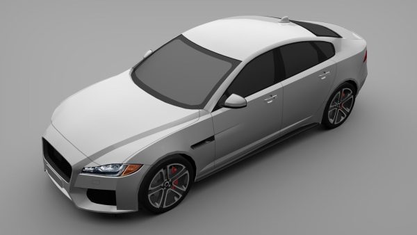 Sports Sedan Game-Ready Model Low-poly 3D model