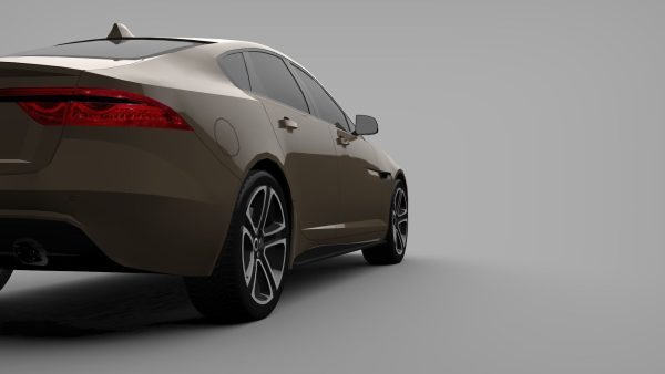 Sports Sedan Game-Ready Model Low-poly 3D model