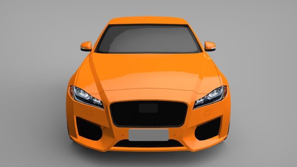 Sports Sedan Game-Ready Model Low-poly 3D model