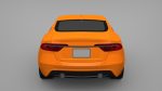 Sports Sedan Game-Ready Model Low-poly 3D model