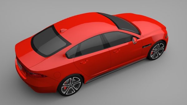 Sports Sedan Game-Ready Model Low-poly 3D model