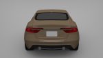 Sports Sedan Game-Ready Model Low-poly 3D model