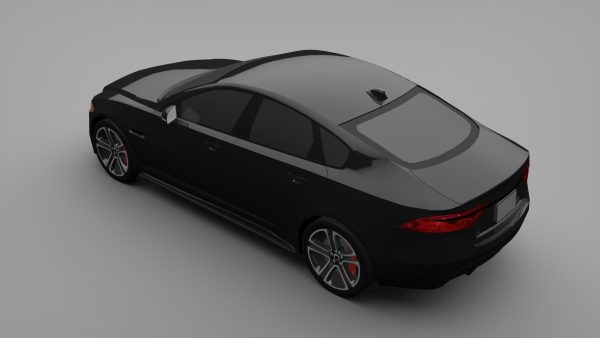 Sports Sedan Game-Ready Model Low-poly 3D model