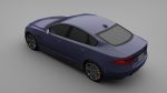 Sports Sedan Game-Ready Model Low-poly 3D model
