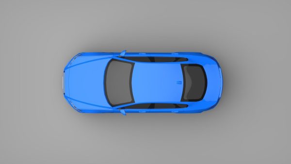 Sports Sedan Game-Ready Model Low-poly 3D model