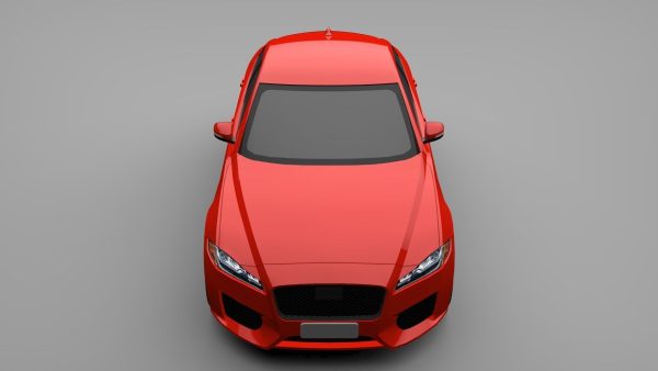 Sports Sedan Game-Ready Model Low-poly 3D model