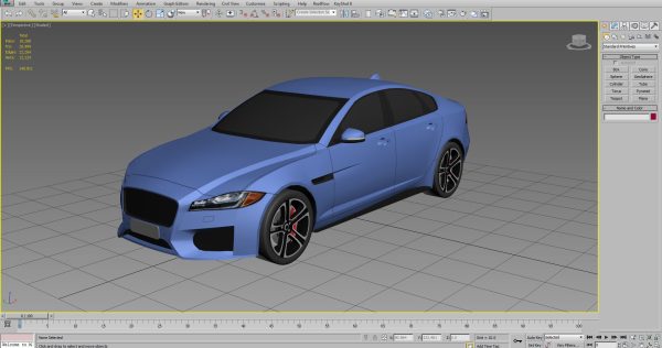 Sports Sedan Game-Ready Model Low-poly 3D model