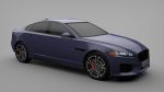 Sports Sedan Game-Ready Model Low-poly 3D model