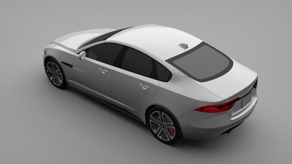 Sports Sedan Game-Ready Model Low-poly 3D model