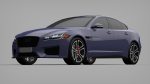 Sports Sedan Game-Ready Model Low-poly 3D model