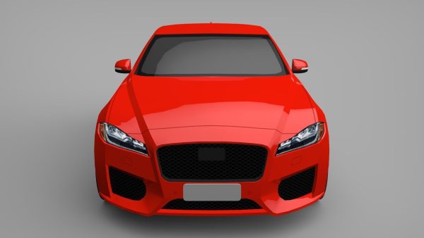 Sports Sedan Game-Ready Model Low-poly 3D model