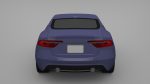 Sports Sedan Game-Ready Model Low-poly 3D model