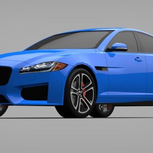 Sports Sedan Game-Ready Model Low-poly 3D model