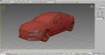 Sports Sedan Game-Ready Model Low-poly 3D model