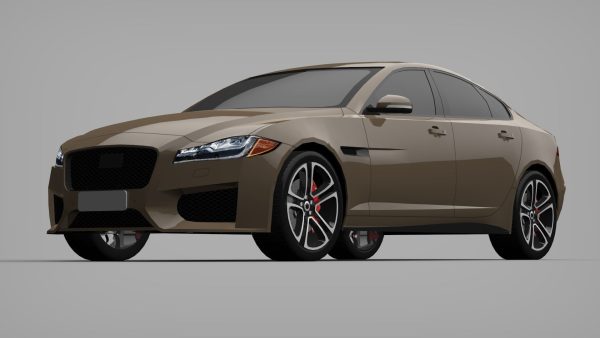 Sports Sedan Game-Ready Model Low-poly 3D model