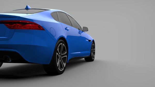 Sports Sedan Game-Ready Model Low-poly 3D model
