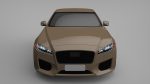 Sports Sedan Game-Ready Model Low-poly 3D model