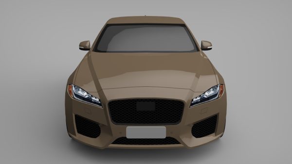 Sports Sedan Game-Ready Model Low-poly 3D model