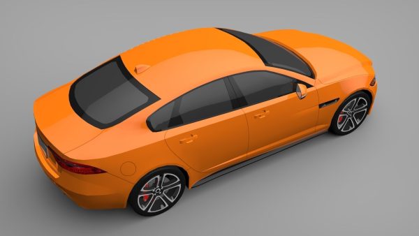 Sports Sedan Game-Ready Model Low-poly 3D model
