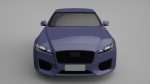 Sports Sedan Game-Ready Model Low-poly 3D model