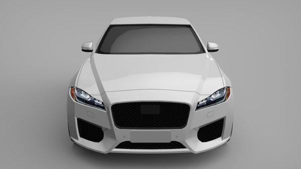 Sports Sedan Game-Ready Model Low-poly 3D model