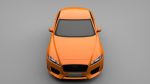 Sports Sedan Game-Ready Model Low-poly 3D model