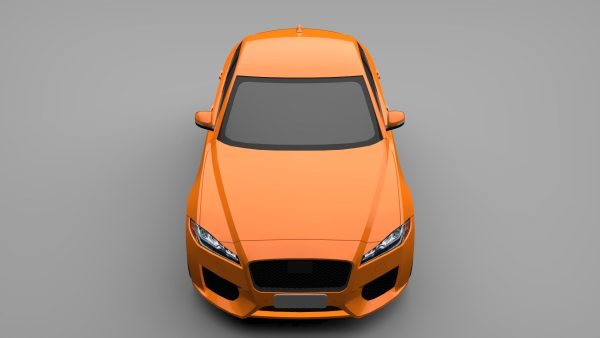 Sports Sedan Game-Ready Model Low-poly 3D model