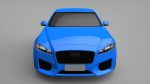 Sports Sedan Game-Ready Model Low-poly 3D model