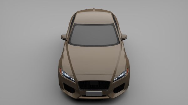 Sports Sedan Game-Ready Model Low-poly 3D model