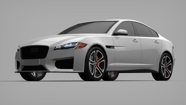 Sports Sedan Game-Ready Model Low-poly 3D model