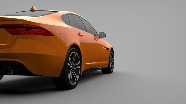 Sports Sedan Game-Ready Model Low-poly 3D model